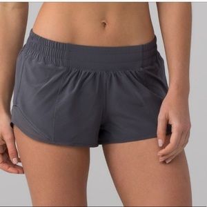gray lululemon hotty hot shorts
